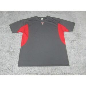 Texas Tech Red Raiders Shirt Mens Large Gray Short Sleeve Crew Neck Pro Edge